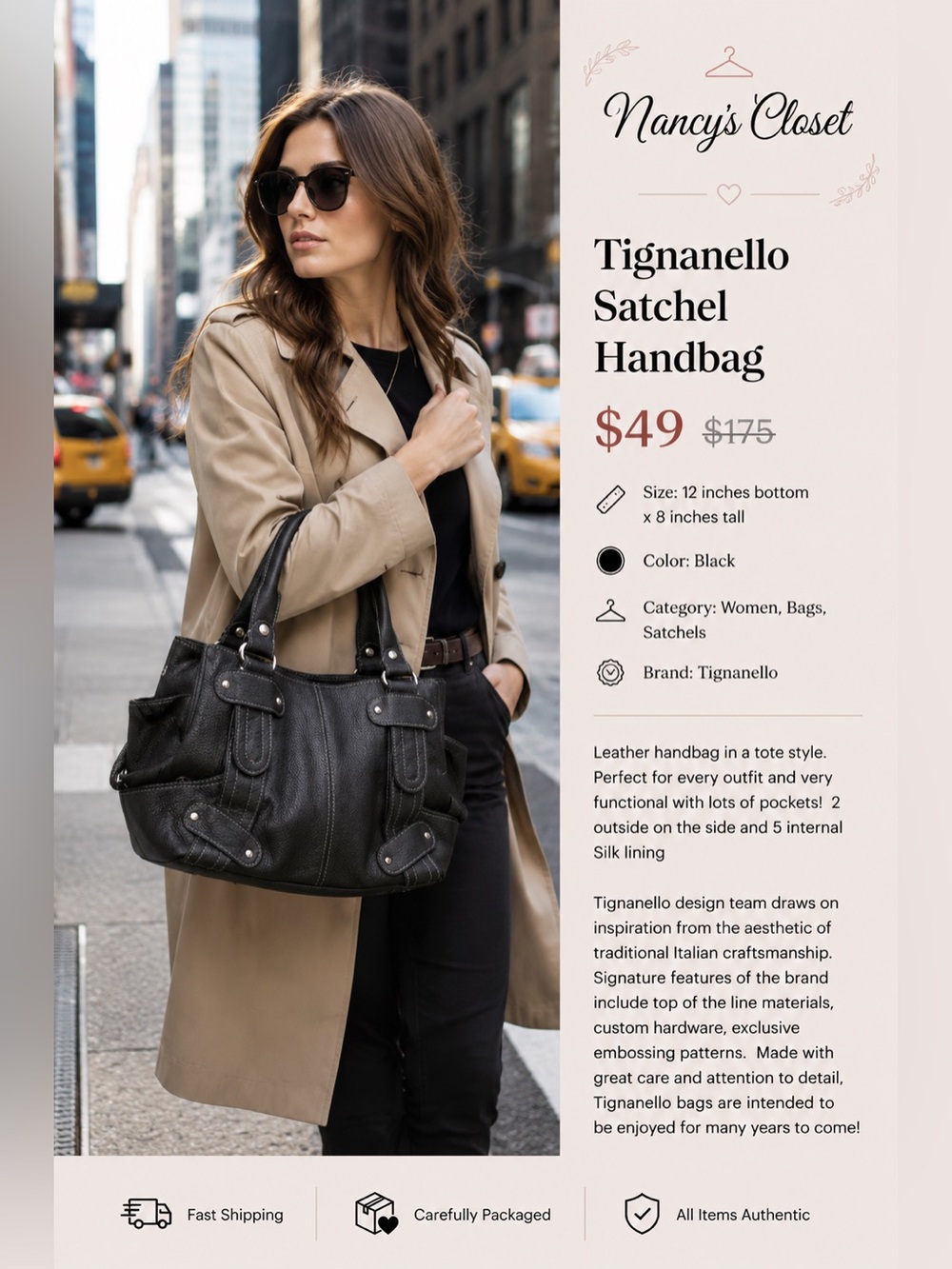 Tignarello Satchel Handbag